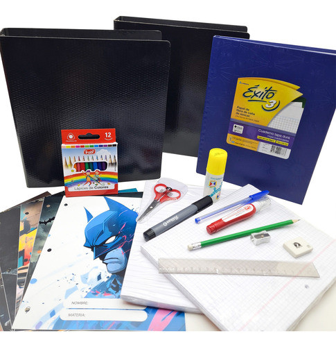 Simple Kit Set Escolares Primaria 5° Separadores Batman 0