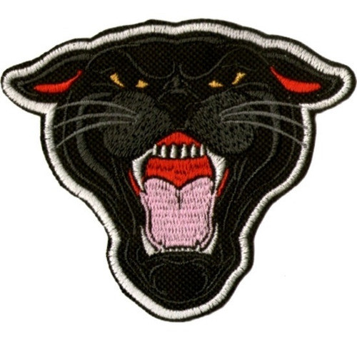 Parche Bordado Cabeza Pantera Wild Animal Felino Motoquero 0