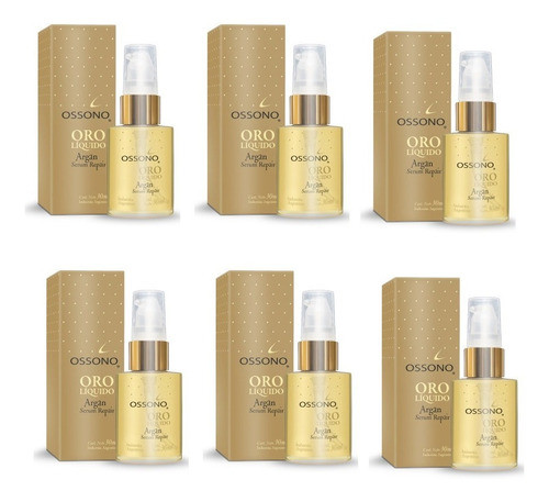 Oro Líquido Argán Ossono 30ml X 6 0
