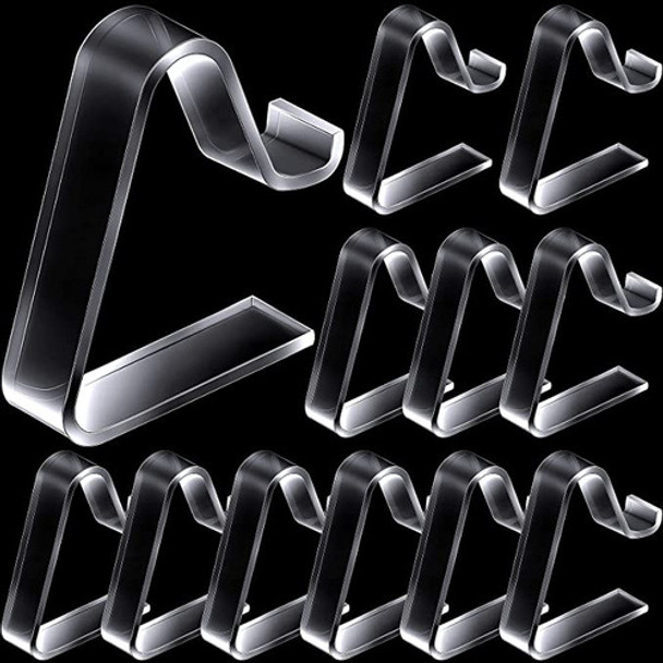 Clips Para Mantel De Plastico, Transparentes (12 Piezas) 0 Clips Para Mantel De Plastico, Transparentes (12 Piezas) 0