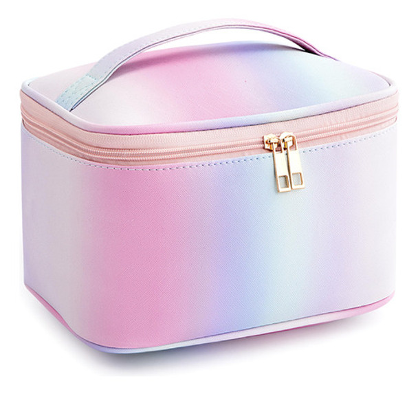 Neceser Bolso Porta Cosmeticos Organizador Arcoiris Rosa L 0