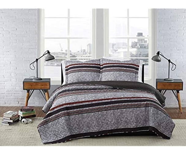 London Fog Warren Stripe Twin Xl Juego De Edredón De 2 Pieza 0 London Fog Warren Stripe Twin Xl Juego De Edredón De 2 Pieza 0