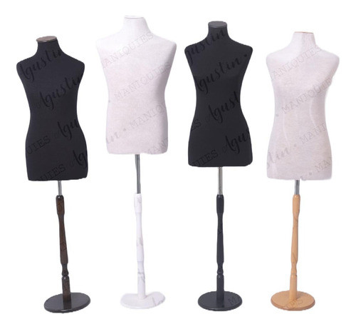 Maniquies Busto Modista Con Base De Madera Maniquies Agustin 0