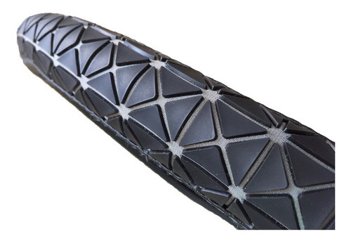 Funda Cubre Volante Simil Cuero Gris Modelo Spider 0