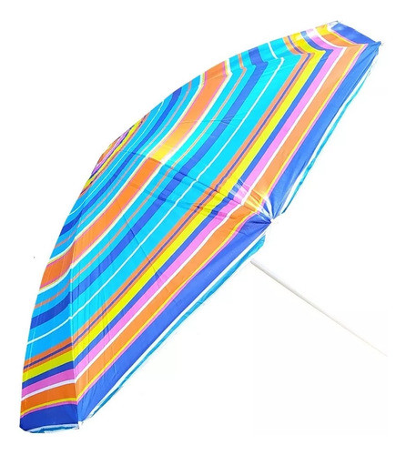 Sombrilla Multicolor Playa Económica 1,60mts 0