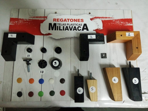 Juego De 4 Patas De Madera Para Sillones 0