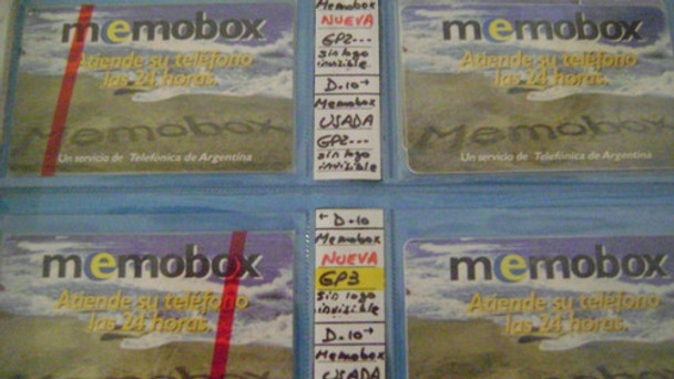 Tarjeta Telefonica Coleccion Telefonica Serie D.10 Memobox N 0