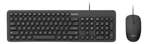 Combo Usb Mouse Ambidiestro Y Teclado Philips 0
