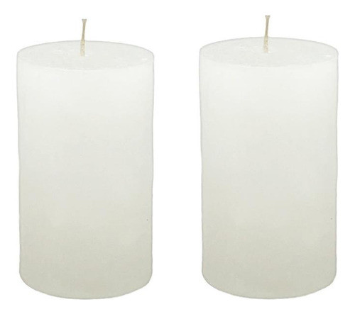 Velas Cilindrica Parafina 6x10 Cm Pack X5 0
