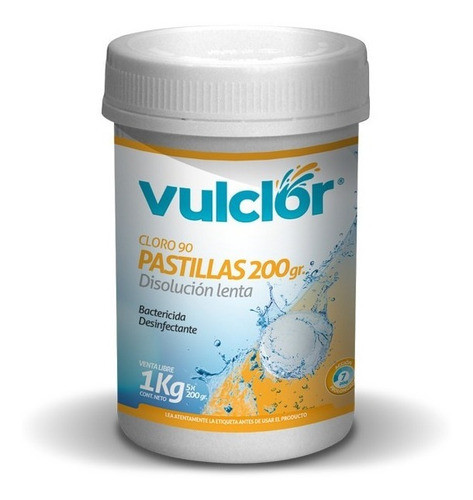 Cloro En Pastillas- 200gr (1kg) Vulcano 0