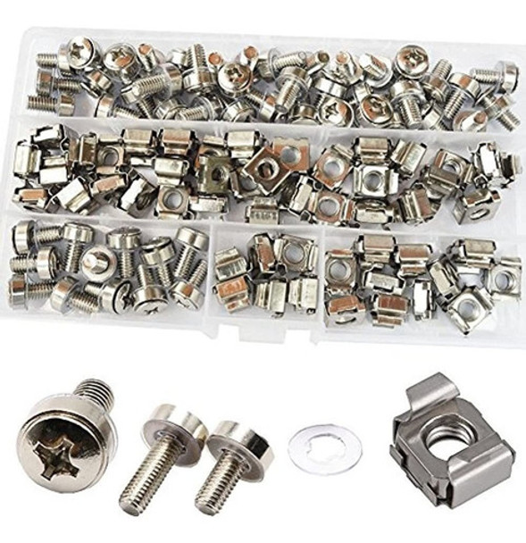 M6 Hardware Jaula Tornillo Tuerca Arandelas Servidor Rack Y 0