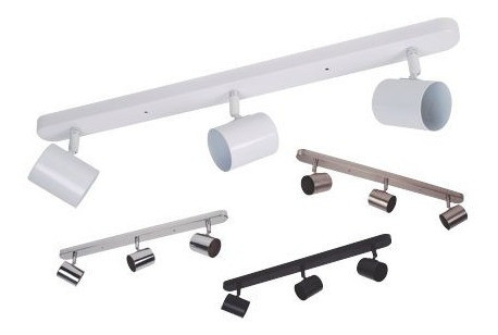 Spot 3 Luces  Recto  Base Barra Blanco 0