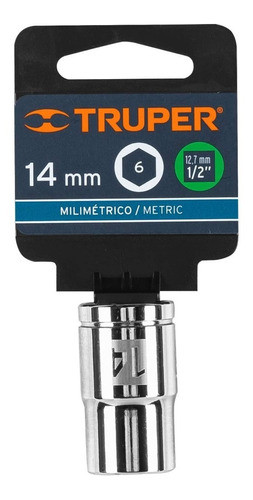 Tubo Dado De 6 Puntas 14mm Cuadro 1/2 Truper 13264 0