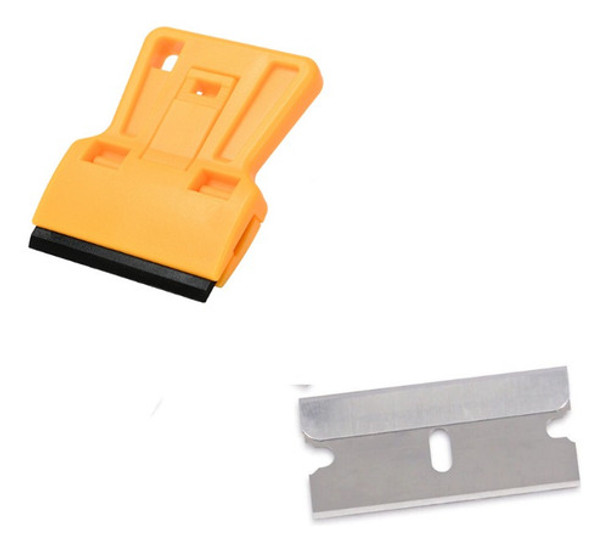 Mini Scrapper Plastico Polarizado Vinilo Scraper Yellow 0