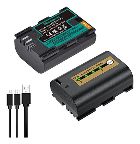 Hisewen Batería Recargable Lp-e6 Mejorada 2 0