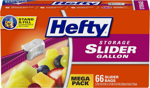 Hefty Slider Bolsas Almacenamiento 66u. 0