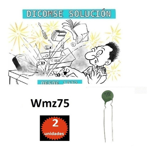 Termistor Wmz75 Termistor `ptc 75 Ohms X2 Unidades 0