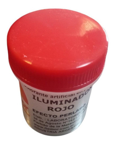 Iluminador Fleibor X 3gr Rojo Reposteria Torta Chocolate 0