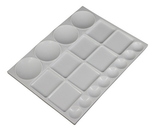 Gode Paleta Mezcladora Plastico Pinturas 20 Cavidades Blanco 0