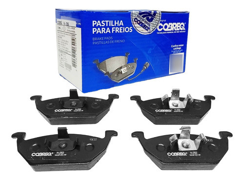 Juego 4 Pastillas De Freno Cobreq Vw Bora Golf 0