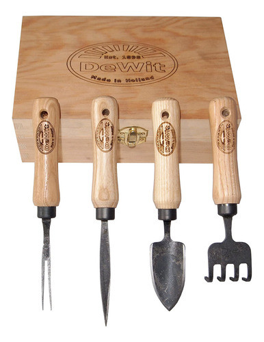 Kit De Herramientas Dewit Bonsai En Caja De Madera 0