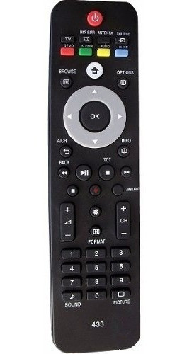 Control Remoto Lcd-433 Lcd Led Smart Para Philips 0