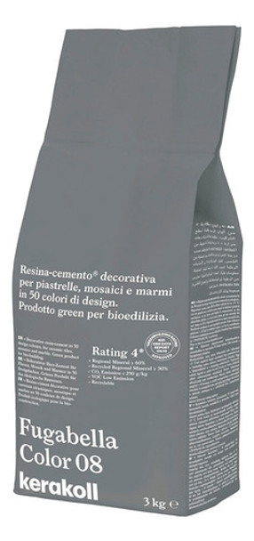 Pastina Fugabella Kerakoll Color 08 Presentación 3 Kg 0