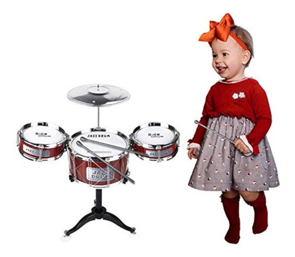 Ahomash Juego De Batería De Jazz Para Niños De 1 A 0