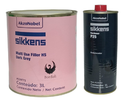 Primer Impresion Multiuse Filler Hs Darkgrey Sikkens + Catal 0