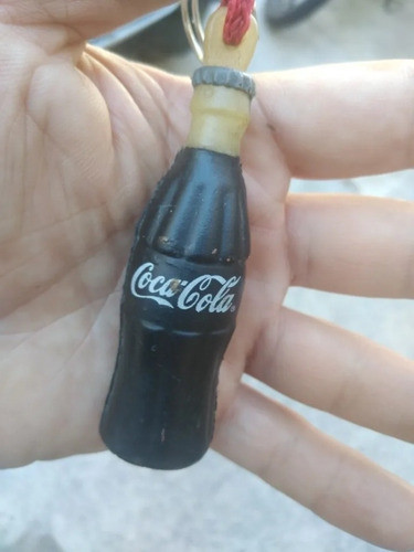Pequeña Botella De Coca Cola Publicidad Antigua Goma Dura 0