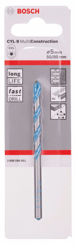 Mecha Broca Multiconstruction Multiproposito 5mm Bosch 0