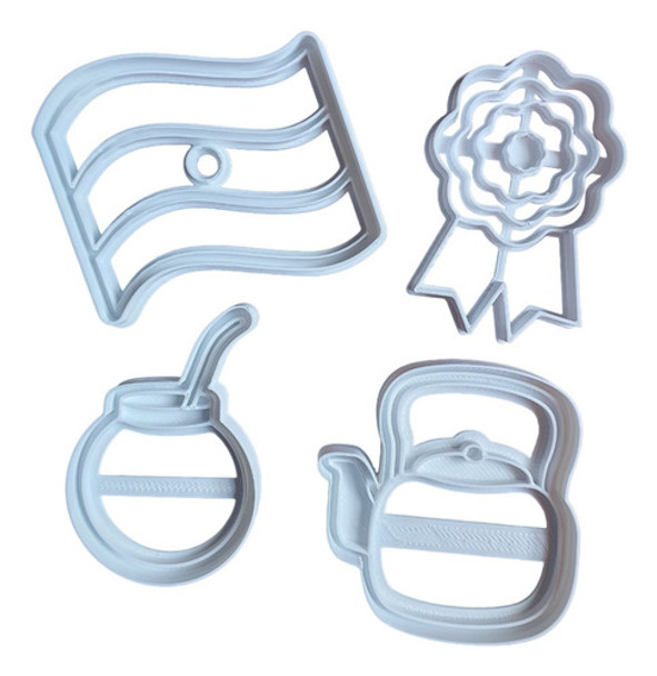 Cortantes Para Galletitas, Porcelana Fria De Argentina X4 0