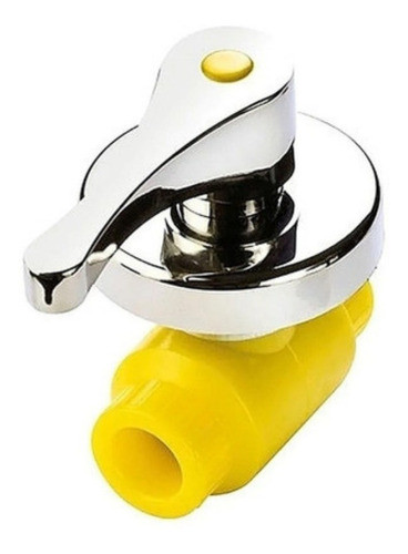 Llave Paso Esférica Fusión 20 Mm Fusiogas C/ Roseta Manivela 0