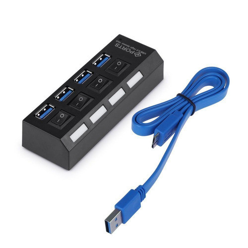 Multi Usb 3.0 Hub De 4 Puertos Alta Velocidad Slim Compacto 0