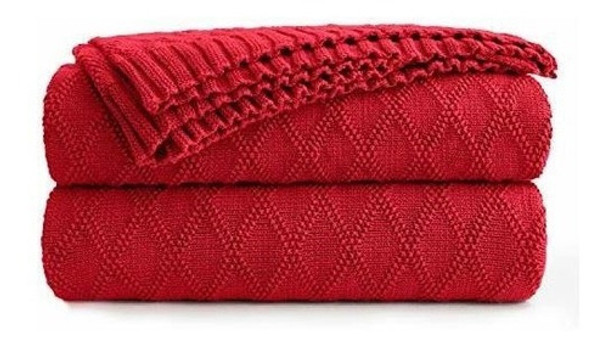 Ropa De Cama Longhui Algodon Vino Rojo Cable Manta Tejida P 0 Ropa De Cama Longhui Algodon Vino Rojo Cable Manta Tejida P 0