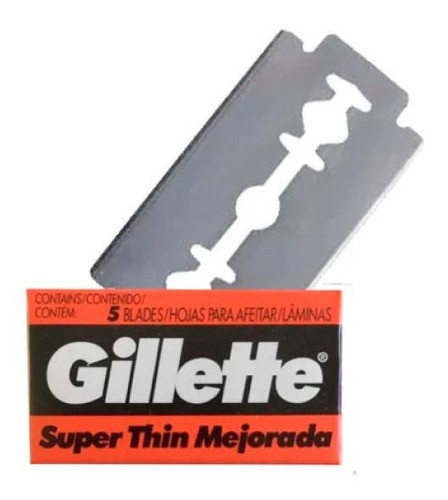 Gillette Super Thin Hojas X5 0