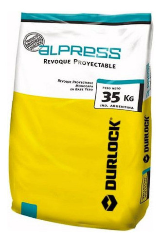Yeso Alpress Revoque Proyectable 35kg Durlock 0