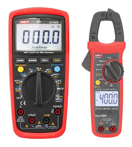 Kit Uni-t Multímetro Ut139c + Pinza Amperométrica Ut203+ 0