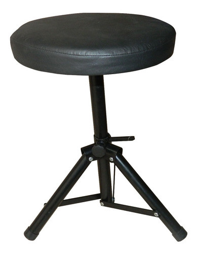 Banqueta De Bateria Racker Wg Caño Redondo Negro 0