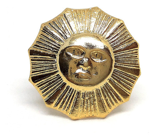 Pin Sol Grande Dorado 23mm 0
