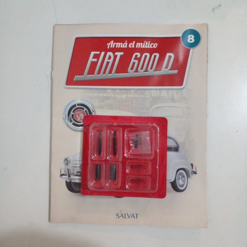 Fascículo + Pieza P/armar Fiat 600 N 8. Nuevo 0