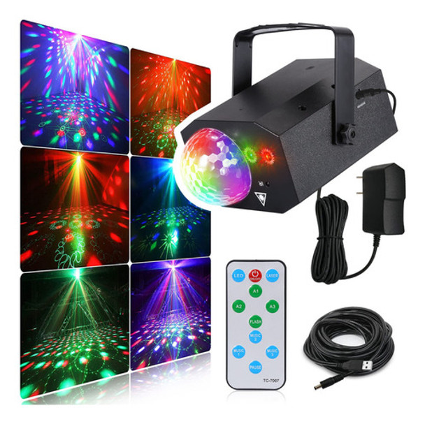 Luces De Fiesta Activadas Por Sonido, Luz De Bola De Discote 0