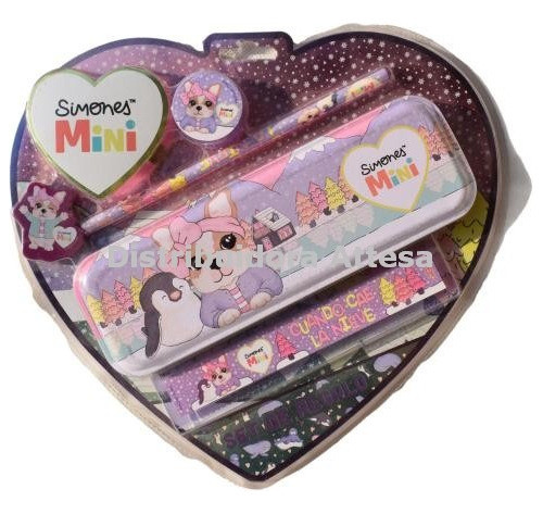 Set De Regalo Simones Mini Kit Escolar Cresko Cartuchera 0