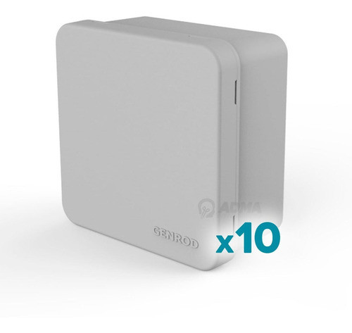 Caja Pase Derivacion Cuadrada 8x8x4.5 Genrod Pack X10 0