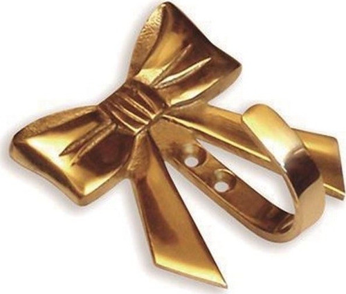Gancho Percha De Bronce Colgar Pared Forma De Moña Ab Brass 0