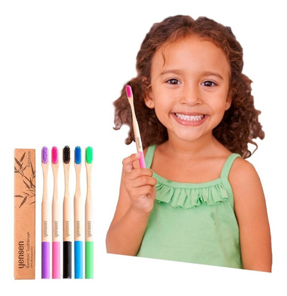 X1 Unidad Cepillo De Dientes Cerdas Medias De Bambú Yensen 0 X1 Unidad Cepillo De Dientes Cerdas Medias De Bambú Yensen 0