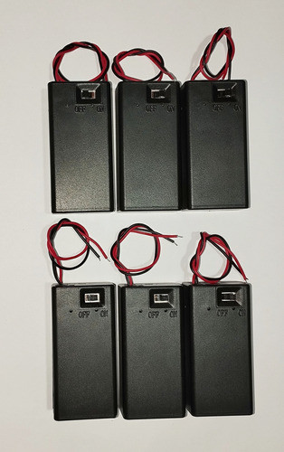 Portapilas Para Bateria De 9v Negro Con Interruptor (leer) 0