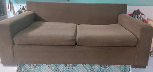 Sillon Usado Chenille Marron 3 Cuerpos 2.00m X 0.90m 0