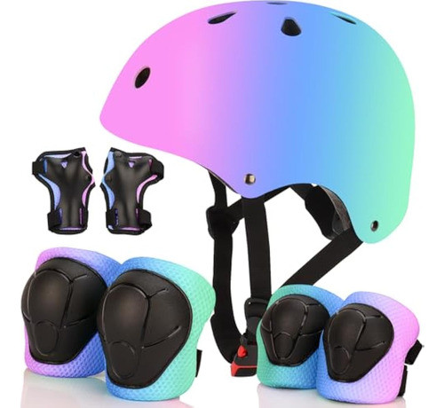 Casco De Bicicleta Ajustable De Color Degradado 0