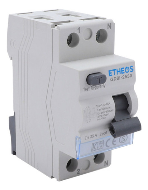 Disyuntor Bipolar Diferencial Corriente De 25 A 0